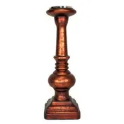 18″ Copper Pillar Candle Holder