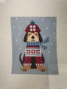 3 Kittens Needle Arts CL2513B Warm Dogs- Brown Dog