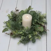 Audrey's - Candle Ring - Mixed Winter Greens (PC)