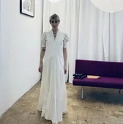 Ivory Cotton Dress — ANNA