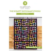 The Scrappy Dutchman's Puzzle Quilt (Downloadable Sewing Pattern)