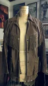 Fringe Suede Leather Hippie Jacket #00301 (1970) — The Picture Paradise