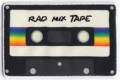 3.5" Patch - Rad Mix Cassette Tape - 1980s Music Fun