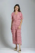 APNY Ruffle & Tiered Maxi Dress
