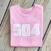 504 Kids Tee-pink/white
