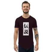 Angel Grove Legends Men's Curved Hem T-Shirt — Austin St. John as Jason (Original Red Ranger)