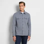 Essential Fleece Knit Long Sleeve Shirt Jacket