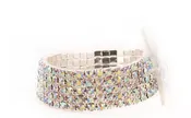 5 Row Rhinestone Wristlet - Multiple Colors - Each