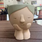 6" Zen Face Succulent Pot