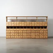 19th C. Danish Grocer's Counter / Display Cabinet