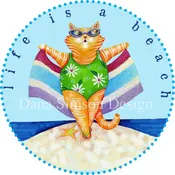 Beach Cat car art