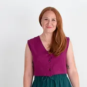 Aarti Reversible Top/Vest, deep plum