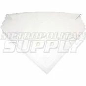 16" x 16" Lint Free Microspun Microfiber Towel White 20/pkg
