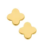 Arielle - Gold Clover Stud Earrings