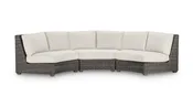 3 piece curved sectional | Bassett Furniture