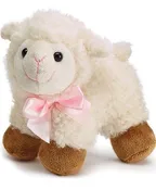 BABY LAMB WITH PINK BOW PLAYS TWINKLE LITTLE STAR