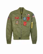 MISS TOP GUN® MA-1 BOMBER JACKET WITH PATCHES