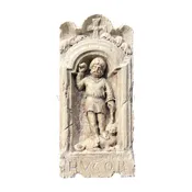 18th Century Istrian Church Marmor Biancone Wall Relief – Antique Décor