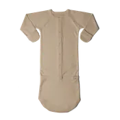 24 Hour Convertible Sleeper Baby Gown - Sandstone