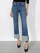 ABILENE CUFFED JEAN - LOLA BLUE