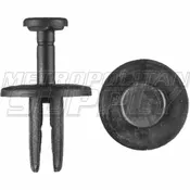 Black Nylon Mud Skirt Rivets, 1/4" Hole Size 9/16" Stem Lgth