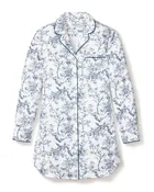 Petite Plume Twill Nightshirt in Timeless Toile