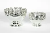 20th-Century English Silver-Plated Two-Piece Center Table Set — LA MAISON SUPREME