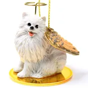 American Eskimo Miniature Pet Angel Ornament