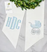 Baby Wreath Sash with Monogram
