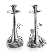 White Orchid Candleholders By Michael Aram