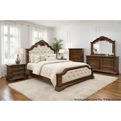 Alamonte Dresser with Jewelry Tray and Hidden Drawer in Medium Brown