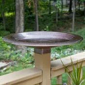 23" Hammered Burnt Copper Birdbath for 4x4 Posts — Achla Designs Products | Unique Home & Garden Décor, Tools & Accessories —  Achla Designs  |  Minuteman International