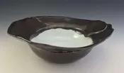 Black and white bowl