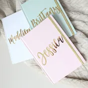 Personalized Journal - Gold Script Name