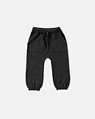 7 A.M. Black Melange Ribbed Joggers - Chunky