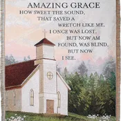 "Amazing Grace" Woven Tapestry Throw 50" x 60"
