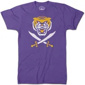 B&B Dry Goods Bengals & Bandits 'Bandit 14' Tri-Blend T-Shirt - Purple