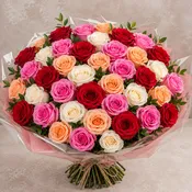 25 ROSES Hand Tied Bouquet