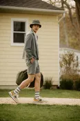 American Twill Back Terry Utility Sweat Shorts