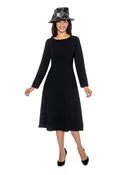 1pc Paneled A-line Simple Dress - Plus Size