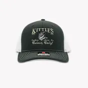 Kittle's Striper Hat Black With White Mesh