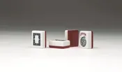 2 Layer Burgundy American Mah Jongg Tile set (classic/traditional)