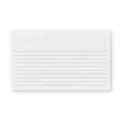 100 Personalized 3 x 5 Cards, Horizontal Ruled