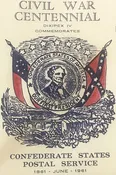 Vintage 1961 Civil War Centennial Series Jefferson Davis Stamped Envelope, Fort ✉️