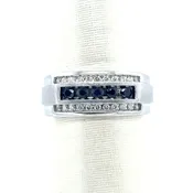 10KW Blue &amp; White Sapphire size 9