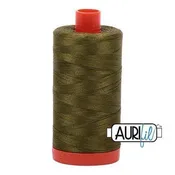 Aurifil Cotton Mako 50wt 1300m - Large Spool in Olive 2887