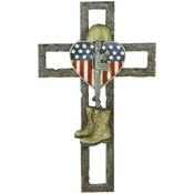Cross Fallen Soldier 12 Inch
