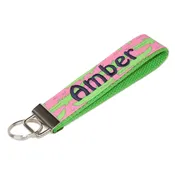 Alligators Pink Keychain Personalized Name