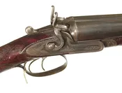 CHARLES LANCASTER 12 BORE HAMMER DOUBLE SHOTGUN