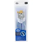 Soft Grip Paint Brushes by Royal (5 Piece Brush Set)